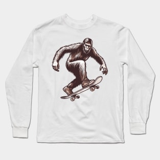 Monkey Skater Long Sleeve T-Shirt